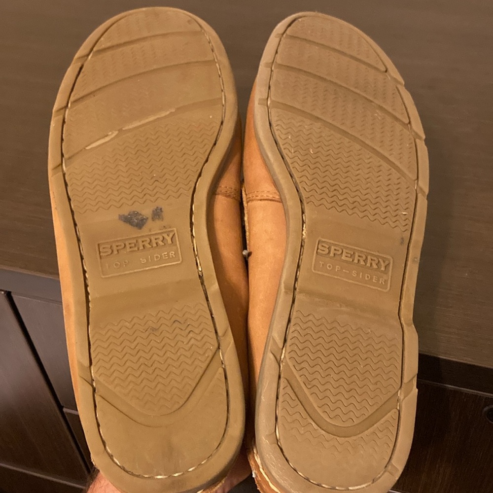 Men's Sperry Top-sider Tan Boat Shoes - Picture 4 of 4